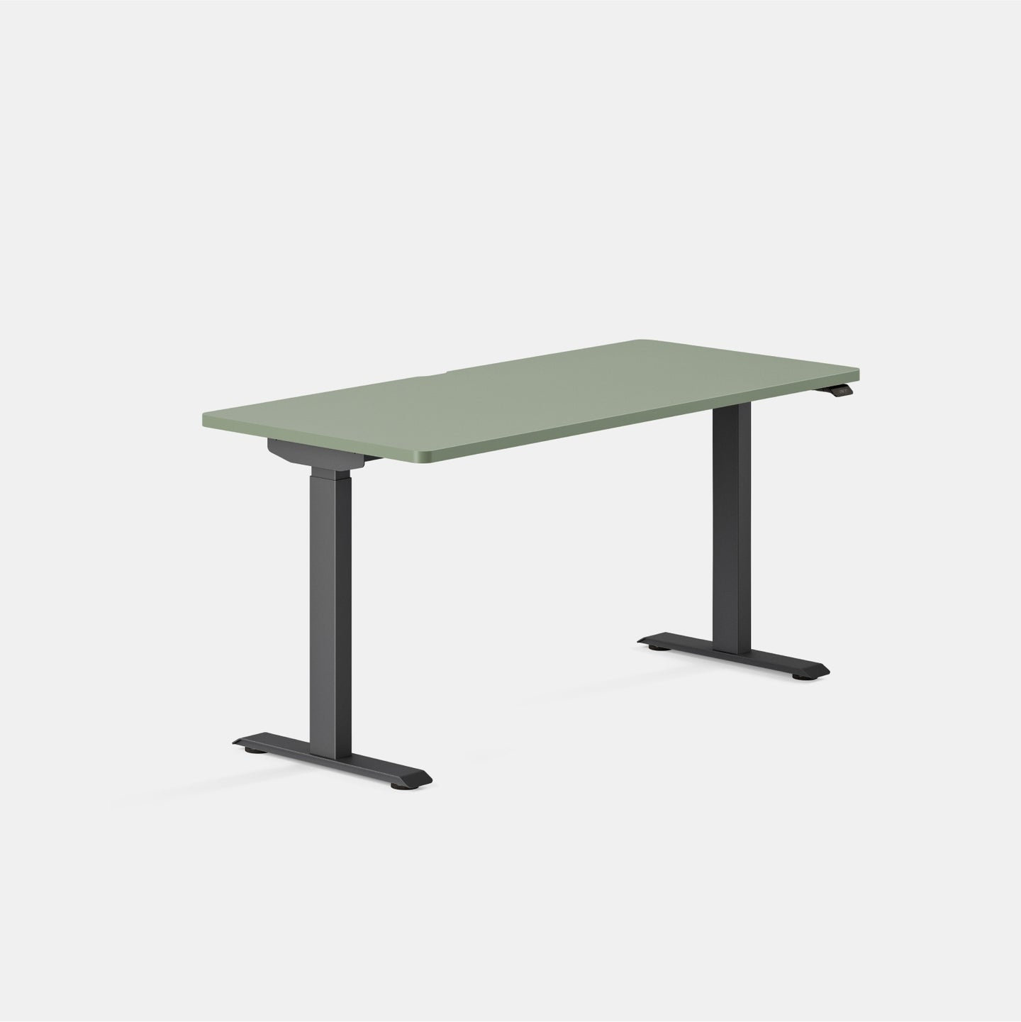 Duo Standing Desk, 47.3" H x 58" W x 27" D, Charcoal, Sage