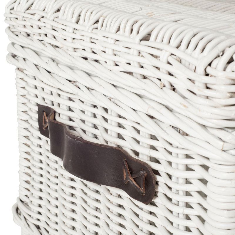 Table basse avec rangement, Blanc