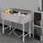 Three Bowls Kitchen Bar Sink with Faucet