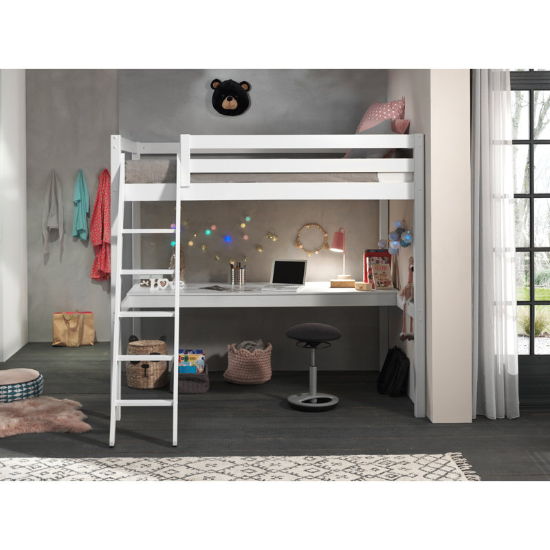 Pino Cot Bed / Toddler (70 x 140cm) Loft Bed Bed by Vipack, White