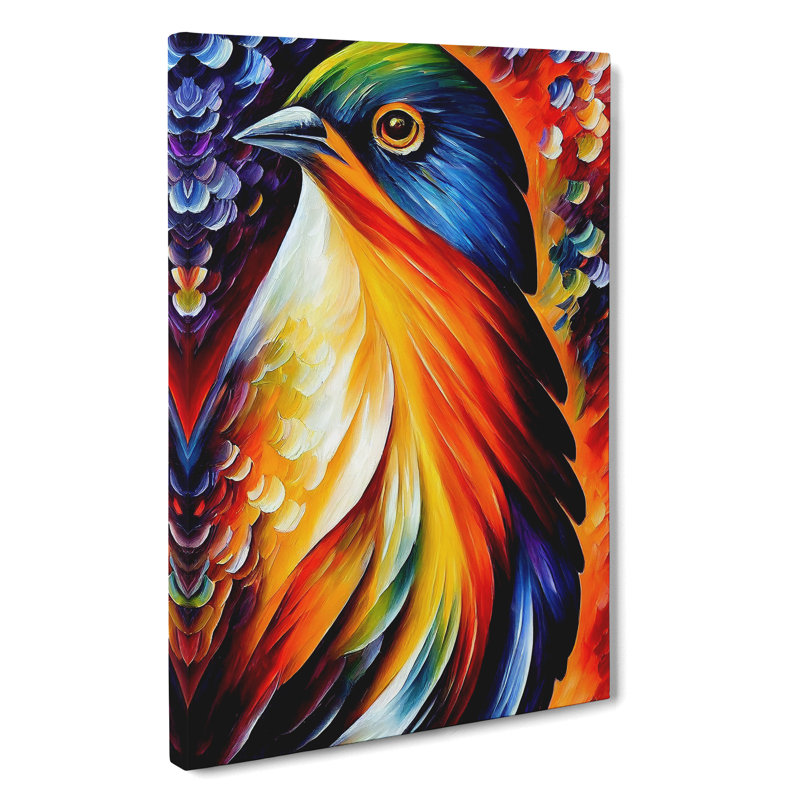 Portrait Of A Bird No.5 - Wrapped Canvas, 50cm H x 35cm W x 3cm D