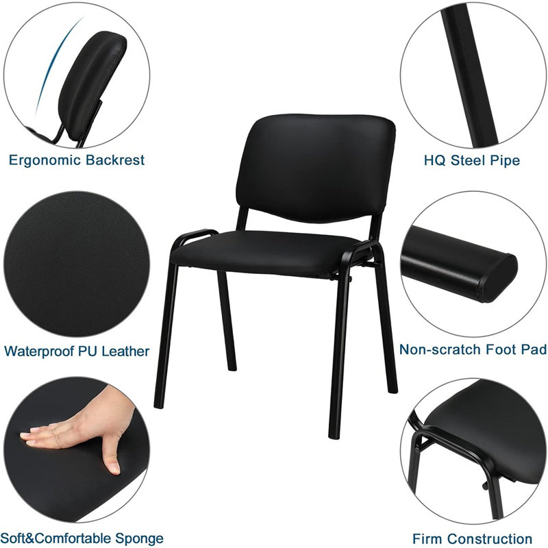 Chaises de salle d'attente, paquet de 5