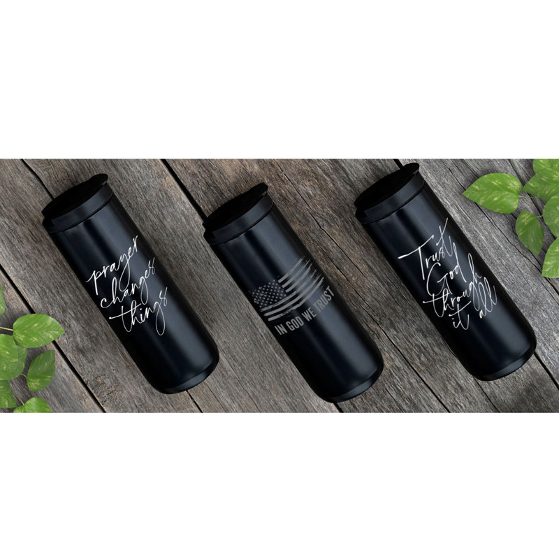 Tumbler Black 20oz Prayer Changes Things