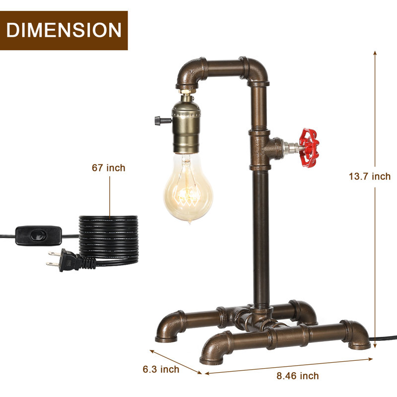 Alevtina Metal Desk Lamp