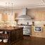 48" Crown Sound Ducted Vent Wall Mount Range Hood in Stainless Steel with Built-in Bluetooth Speakers-388773697