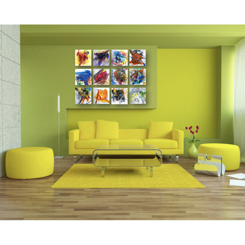 Mineral Series 12 Set II by John Beard - Artist Enhanced Canvas Print, Unframed, 12" H x 12" W x 2" D