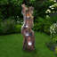 Fiberglass and Resin Tiered Woodcut Fountain-97804525