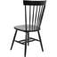 Ensemble de 2 chaises de salle à manger Parker Spindle Windsor, noir