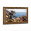 Art mural sur toile Windblown Tree and Lighthouse on Rocky Coast-133556053