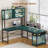 L Shaped Gaming Desk, 51.2" Reversible Small Corner Desk With Drawer, Power Outlet & Led Lights-1164578819