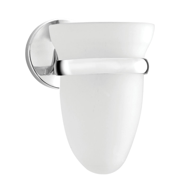 Hampstead Frosted Glass Bathroom Tumbler with Holder