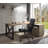 Keyora Metal Base Writing Desk