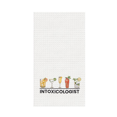 "Intoxicologist" Waffle Weave Dishtowel