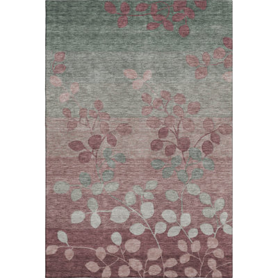 Premium Machine Washable Farolt AMF1900 Floral Rug