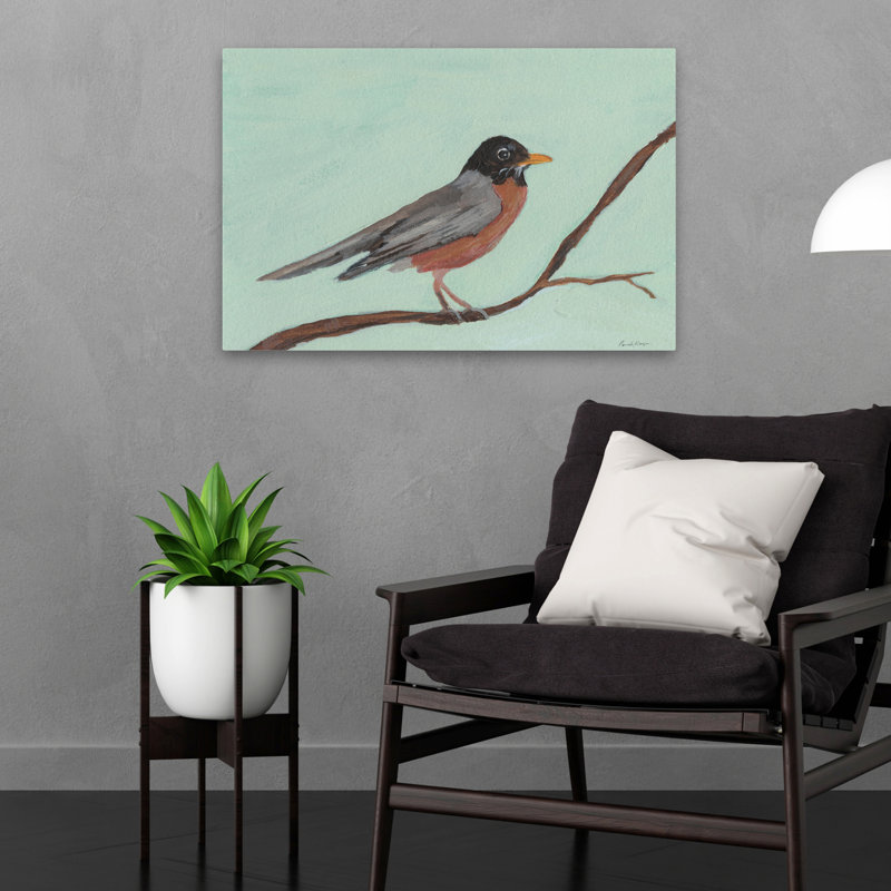 Robin contemporain, H 24 po x l 16 po