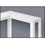 Table basse d'angle peu encombrante - Design contemporain stratifié blanc pour le salon et amp; Chambre à coucher-1194447616