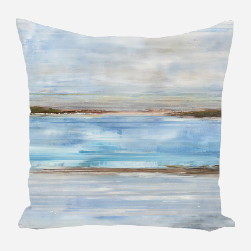 Coussin décoratif en lin, 17 po x 17 po