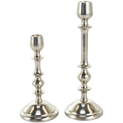Bougeoir de table en aluminium