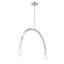 Lustre 2 lumières Rua en chrome-847877368