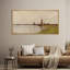 «Rustic Countryside Quiet Riverbank Classic Landscape», reproduction d'art sur toile-98042342-111665161