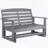 HDPE Loveseat Patio Glider Bench (Distressed Gray)-1422439975