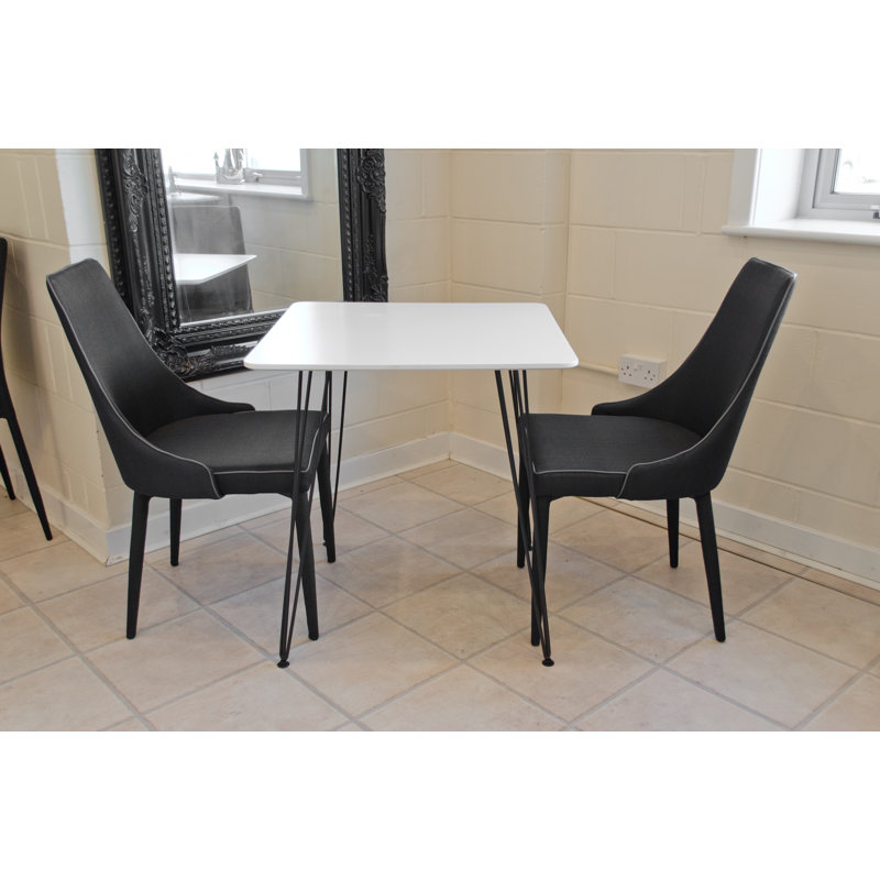 Voris 2 - Person Dining Set, Charcoal