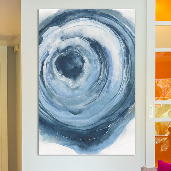 «Watercolor Geode III», impression, H 18 po x l 12 po x P 1,5 po, Toile