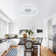 Indoor Flush Mount Ceiling Fan With LED Light And Remote Control