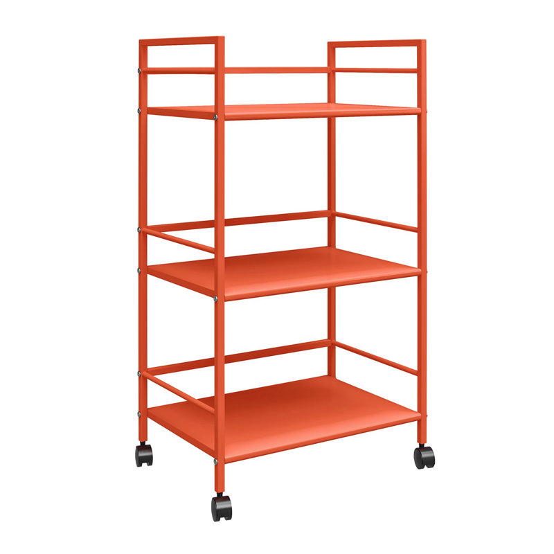 Steel Bar Cart, Orange