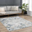 Tapis à motif abstrait bleu / beigeoie-302630021