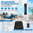 Portable Air Conditioner Fan, Evaporative Air Cooler with Remote Control, 3 Fan Speeds, 1600ml Water Tank, 2/4/8 Hour Timer, Adjustable Airflow, for Bedroom Office Desk