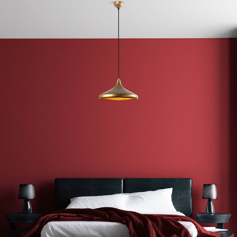 Elegant Gold Chandelier, Adjustable Height 10.6 x 7.9 inches | Metal Body, Diameter: 13.8 inches, Height: 10.6 - 49.6 inches | Suitable for E27 Bulb (Max 40W, Not Included) | Stylish Lighting Fixture for Home & Office Decor