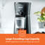 Geepas Iced Coffee Maker Brews Coffee In 4 Mins, Cup & Straw Scoop Included 700W Black