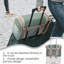 Sac de transport pour animal de compagnie, TSA approuvé par la compagnie aérienne, sac de voyage en polyuréthane pliable imperméable, ventilé à 360 °, bloquant la lumière, sac de voyage pour chats et petits chiens