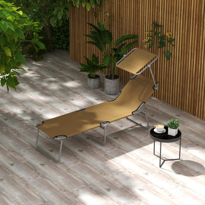 Chaise de randonnée confortable avec structure en acier stable - pliable et réglable