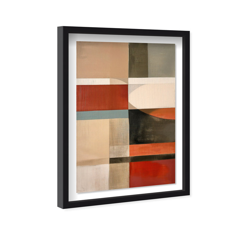 Pattern Pulse II Shadowbox Abstract Print by Oliver Gal, Black Frame, 10 x 15, 16.5"H x 11.5"W, Black Frame