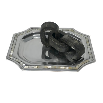 Small 3 Chain Link Black Wash
