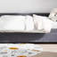 Lit plateforme simple tapissier en forme de L avec rangement et tiroirs-766031154