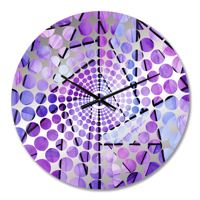 Lushonda - Abstract Geometric Wall Clock, Medium