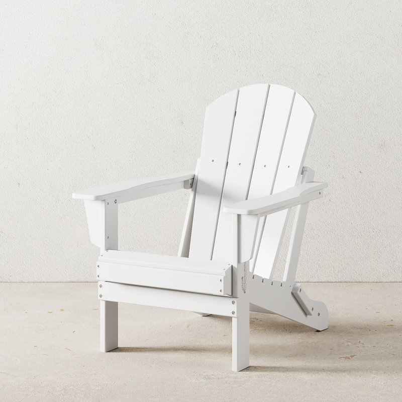 Chaise Adirondack pliante Shawnna, Blanc