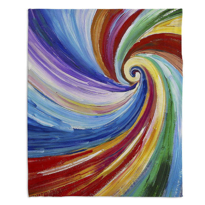 Hand Woven Throw Blanket, 68" W x 80" L