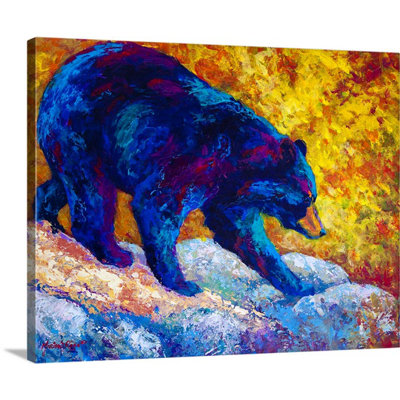 «Clodagh Tentative Step Black Bear» par Marion Rose, reproduction d'art sur toile