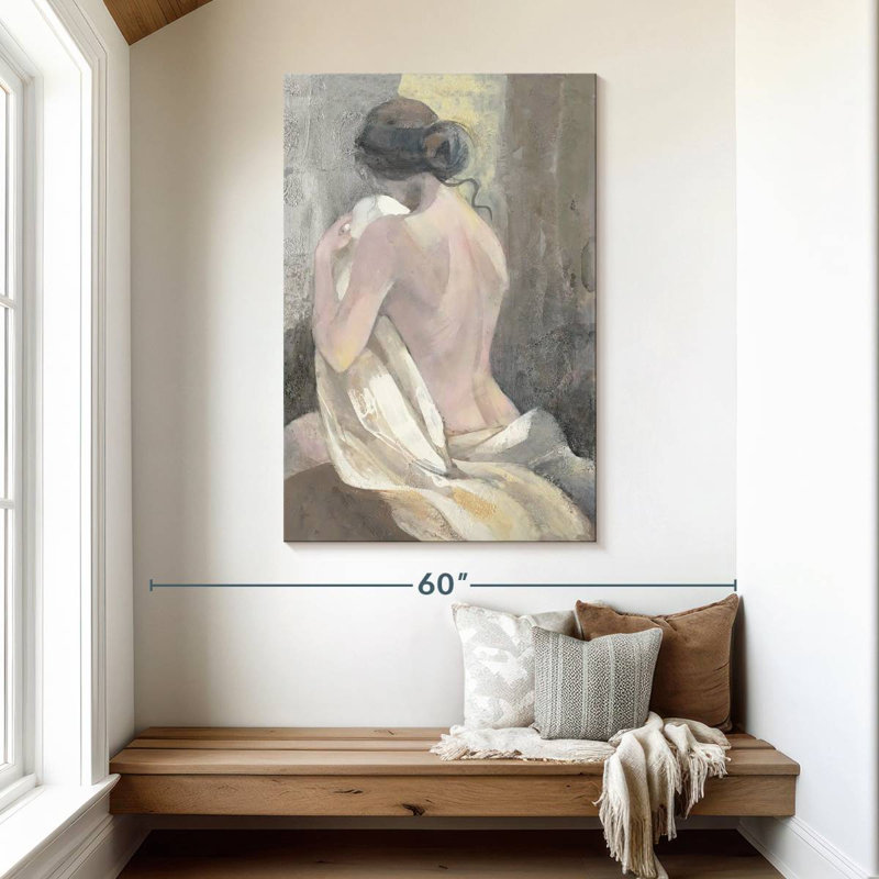 Leisha après le bain II, H 48 po x l 32 po