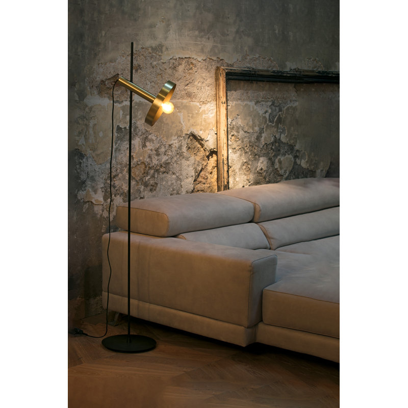 Whizz Floor Lamp, Satin Gold
