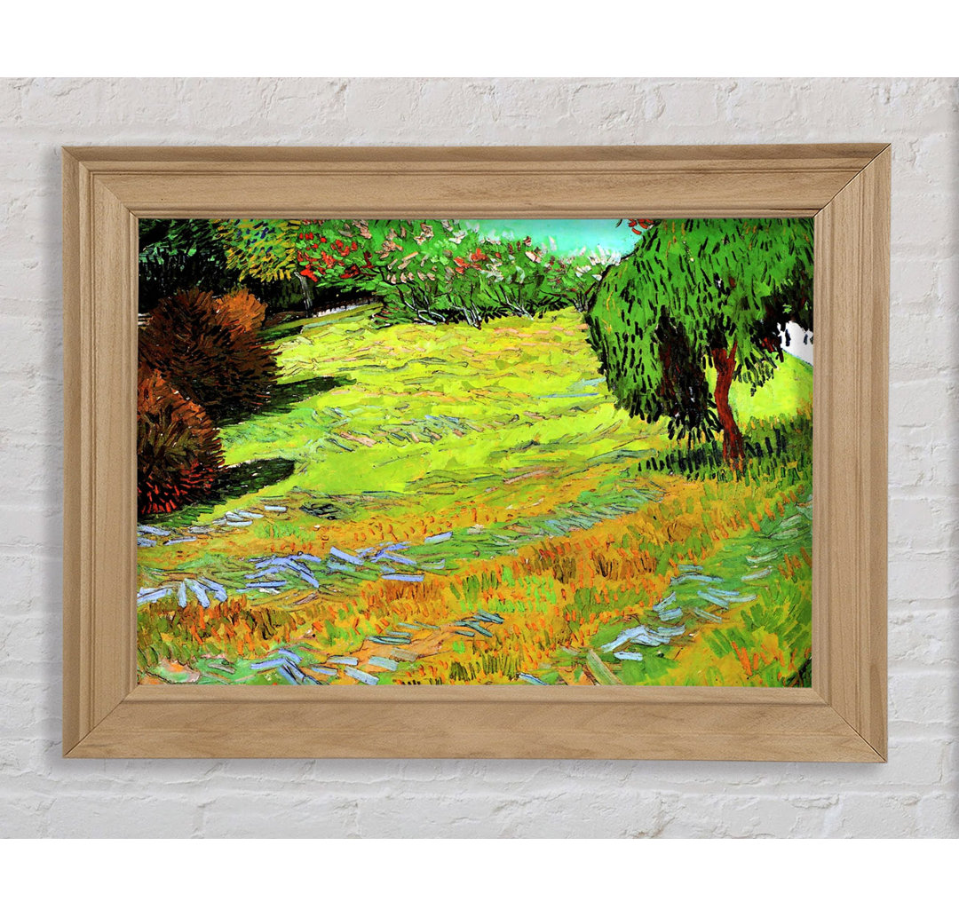 Van Gogh Sunny Lawn In A Public Park - Einzelbildrahmen Kunstdrucke