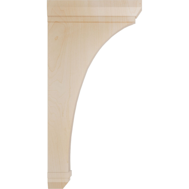 Support en bois Stockport, Érable, L 2 1/4 po x P 7 po x H 14 po