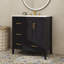 Meuble-lavabo de 36 pouces à la mode avec évier, 1 armoire à fermeture douce et 4 tiroirs à fermeture douce-1165486061
