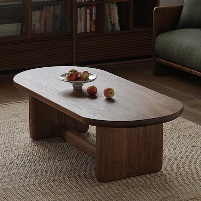 Table basse ovale de style rétro rétro