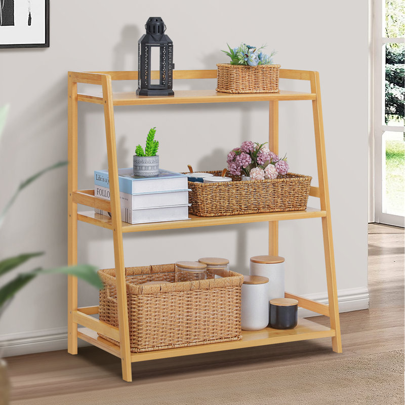Étagère de bibliothèque Barrelville, (3 tablettes) H 31,5 po x l 27,2 po x P 15 po