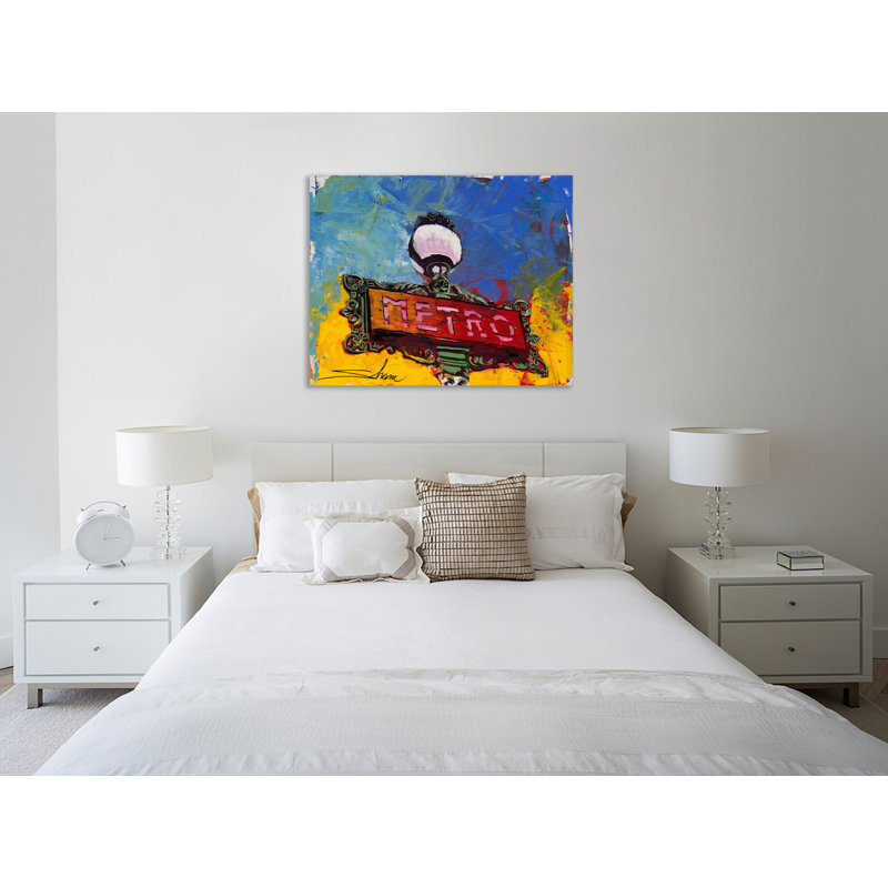 «Metro» par Shane Miller - reproduction sur toile tendue, H 32 po x l 40 po x P 1,5 po